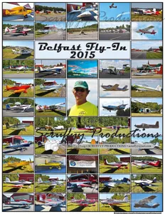 BELFAST MAINE AIRPORT FLY-IN 2015 POSTER WITH FLEET OF VANS RV AIRCRAFT & MORE